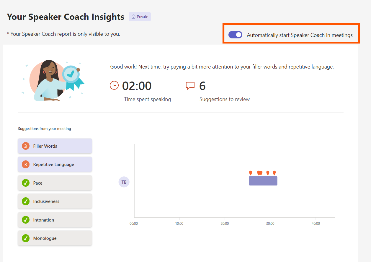 Speaker Coach Auto Setup